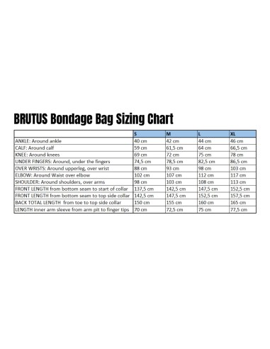 BRUTUS Neoprene Bondage Bag S