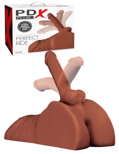 PDX Extreme Plus Perfect Ride Dildo + Masturbator