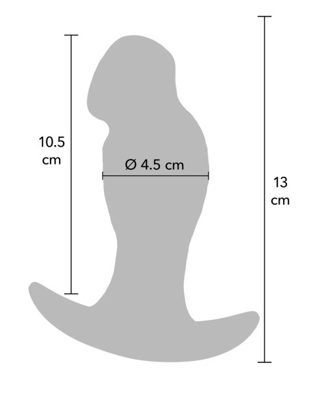 Realistic Buttplug Liquid Silicone 13 cm