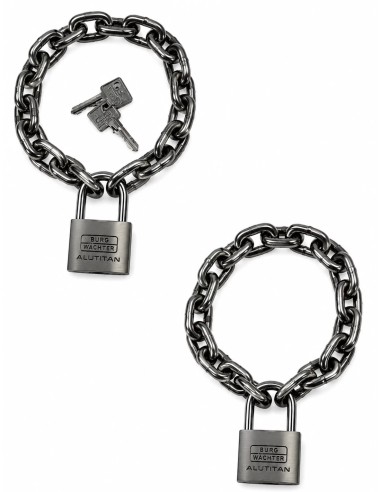 Pins & badges Mister B Stainless Steel Heavy Chain with Lock