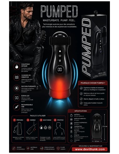 Pumped - Virtuo - Heating Suction and Vibrating Masturbator