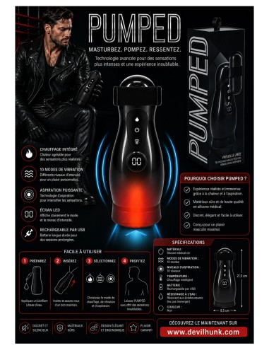 Pumped - Virtuo - Heating Suction and Vibrating Masturbator