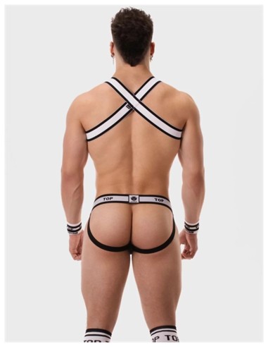 Cotton clothing Barcode Berlin Jockstrap Top - Black-White
